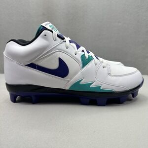 Nike Air Jordan Stadium 90 Low MCS Mens Size Baseball‎ Cleats Grape Retro NEW